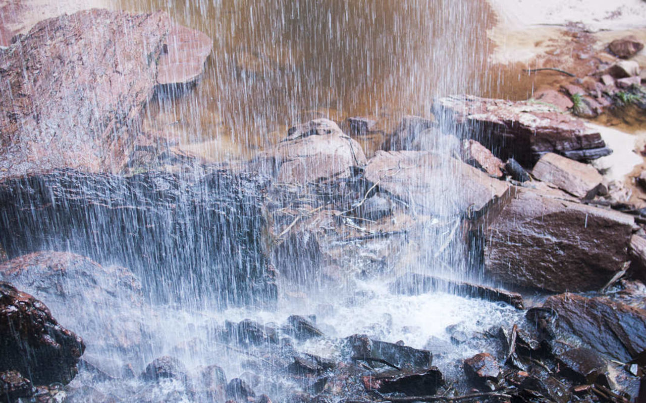 Hiking in Zion | Photo Gallery | 1 - Emerald Pools Waterfall in Zion National Park